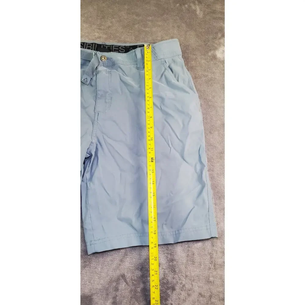 Gerry Shorts Mens Sz 34 Gray Nylon Stretch Hiking Belted Outdoor Pockets Za1-56 - Picture 2 of 8